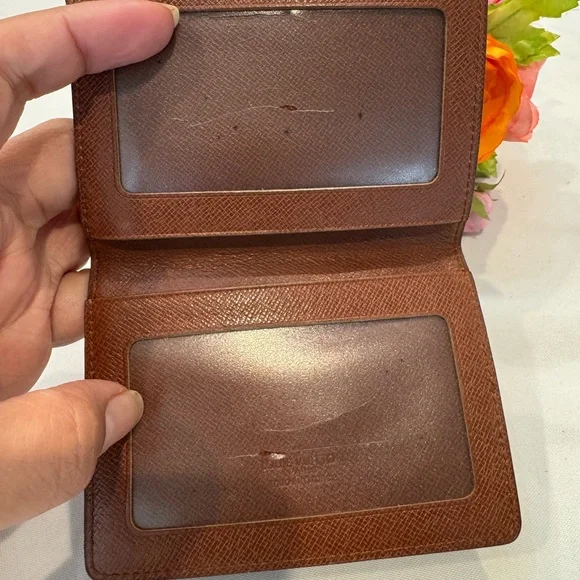 Authentic Louis Vuitton Brown Monogram Card Holder - Picture 7 of 11